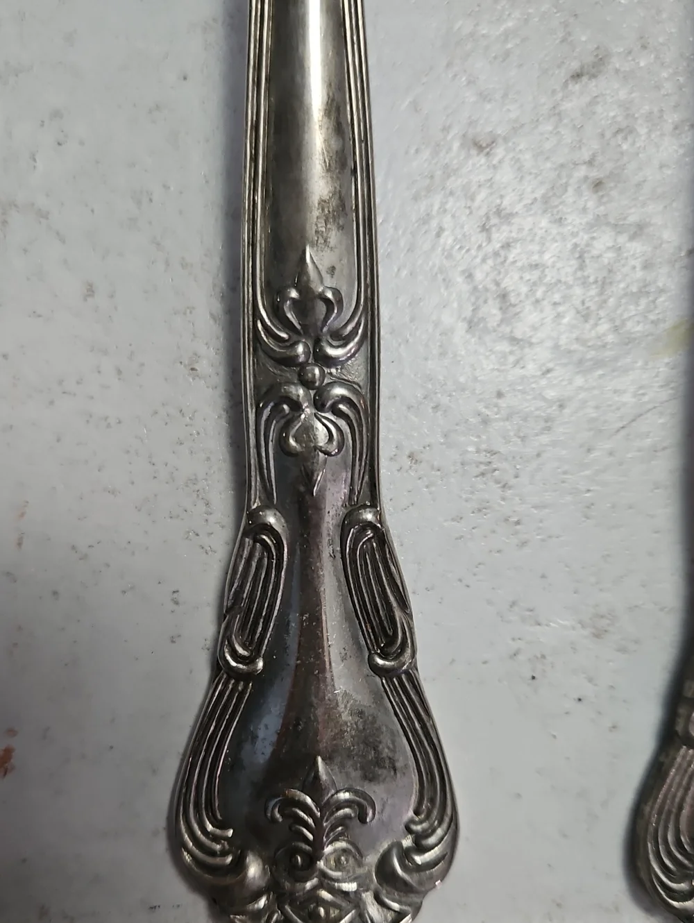 Vintage Godinger Silver Plated Serving Spoon & Fork & 8 Tablespoons